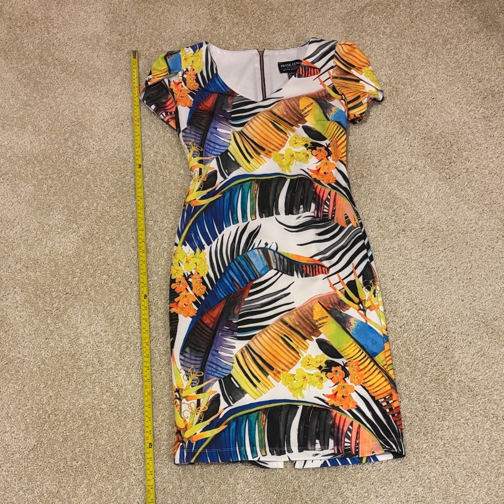 Frank Lyman Design tropical print dress, size 4, like new condition